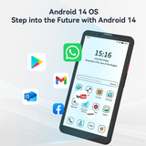 Android 14 Hibreak pro Color 6'' E ink Eye-Friendly Smartphone with 4G&5G connection